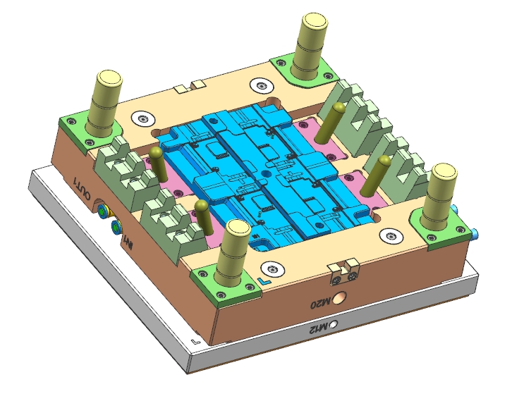 上海松江模具設計公模仁（后模仁）加工圖標注